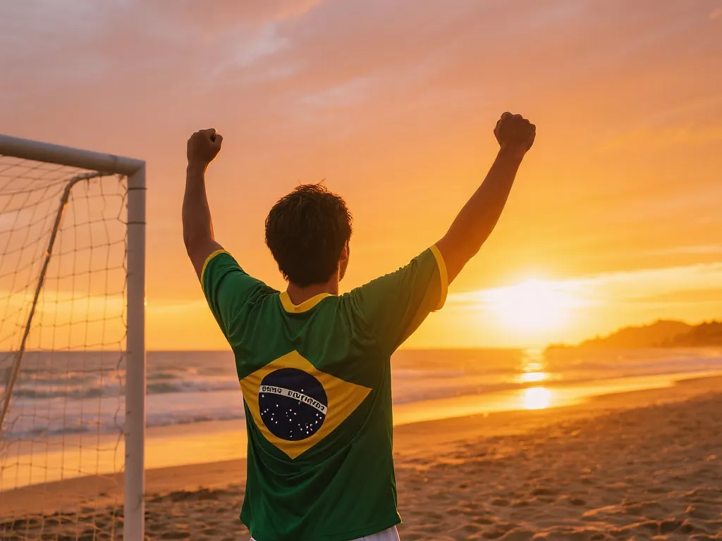 沙滩激情再燃：巴西海边足球世界杯荣耀之旅